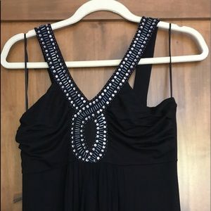 Embellished Black Maxi Dress Size M